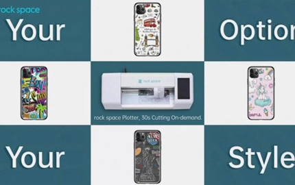 آلة قطع غشاء راسمة الصخور-فيلم خلفي حي