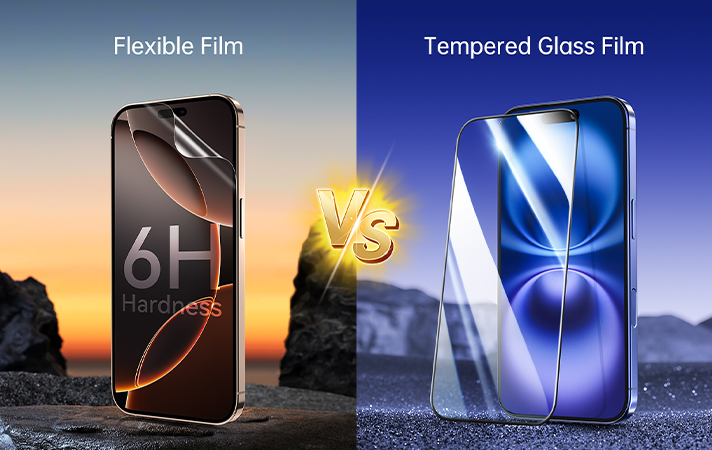 غشاء زجاج مقسى مقابل واقي شاشة غشاء مرن