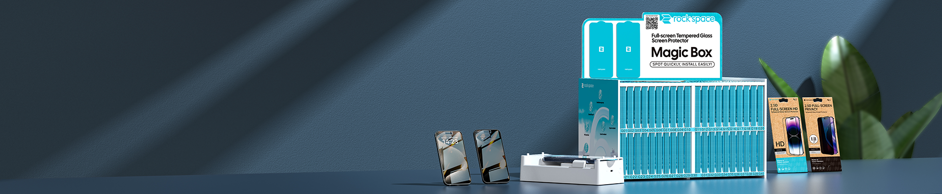 واقي شاشة من الزجاج المقسى للمساحة الصخرية